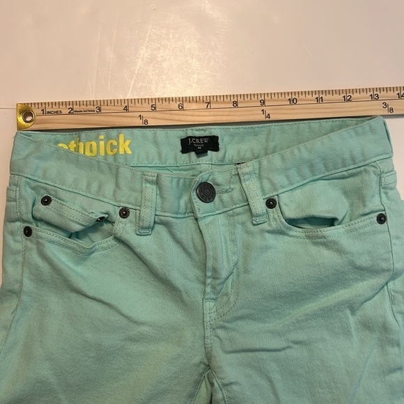 J. Crew Toothpick Mint Green Jean Size 24 - Picture 4 of 11